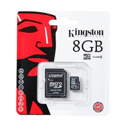 Memoria Micro SD 8 GB con Adaptador
